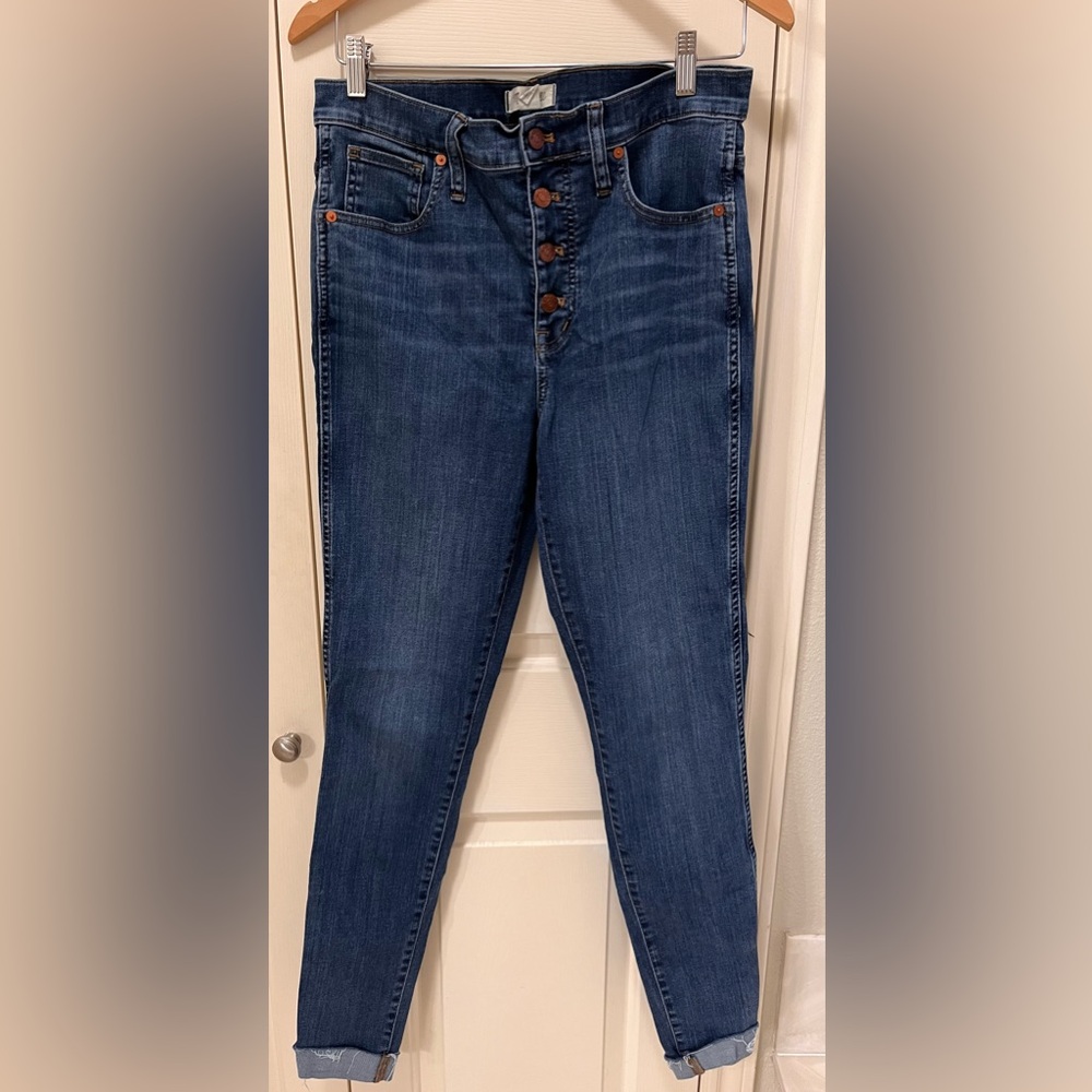 Madewell 10” High Rise Skinny 30 Tall Jeans